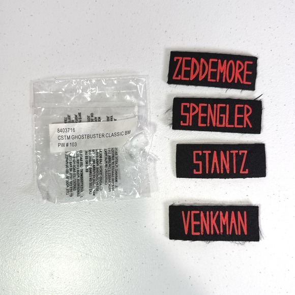 Other - Ghostbusters Costume‎ Patches Zeddemore Spengler Stantz Venkman Kids Replacement